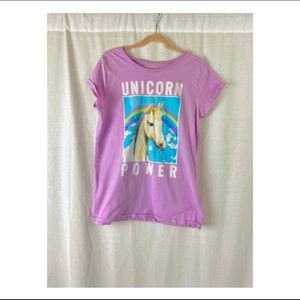Purple Unicorn Short Sleeve Top